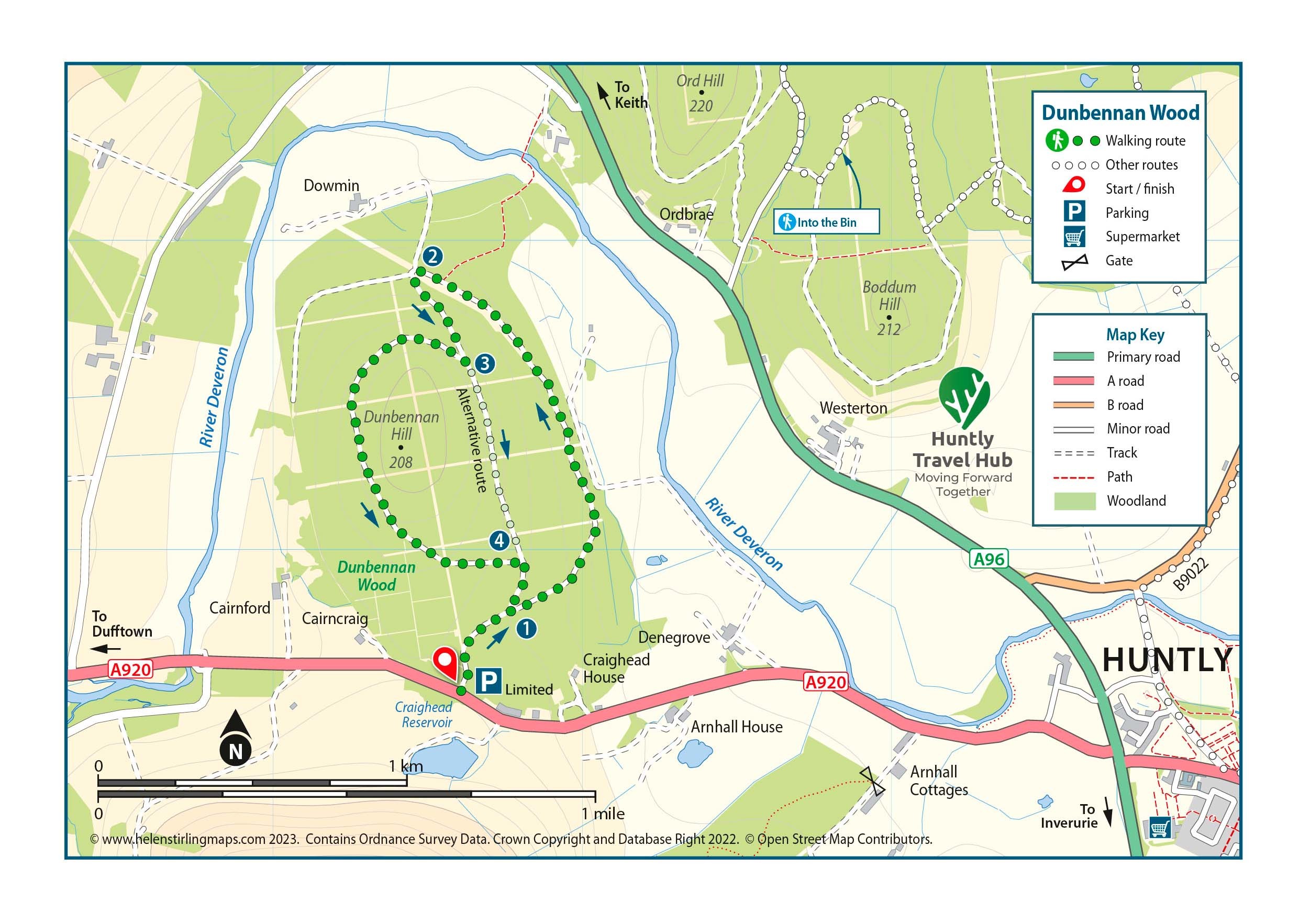 Dunbennan Wood Map